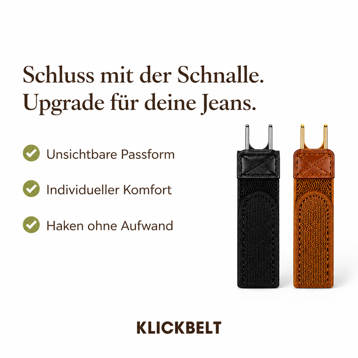 Gürtel ohne Schnalle