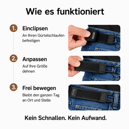 Gürtel ohne Schnalle